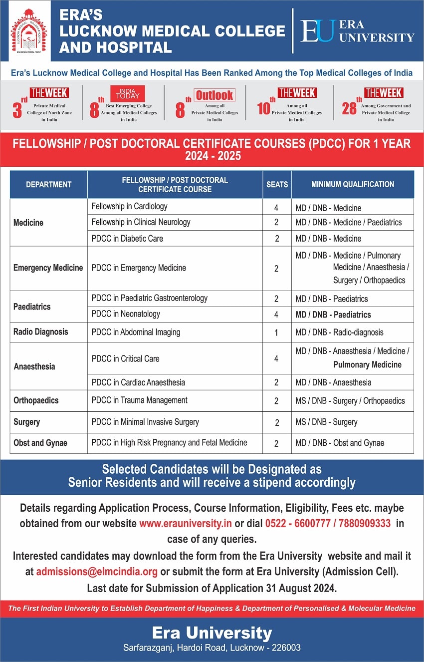 Post Doctoral Certificate Courses